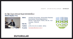 Desktop Screenshot of kavsaoglu.com