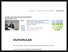 Tablet Screenshot of kavsaoglu.com